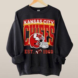 Kansas City Football Fan Sweatshirt Retro NFL Crewneck Vintage Chiefs Gift 79